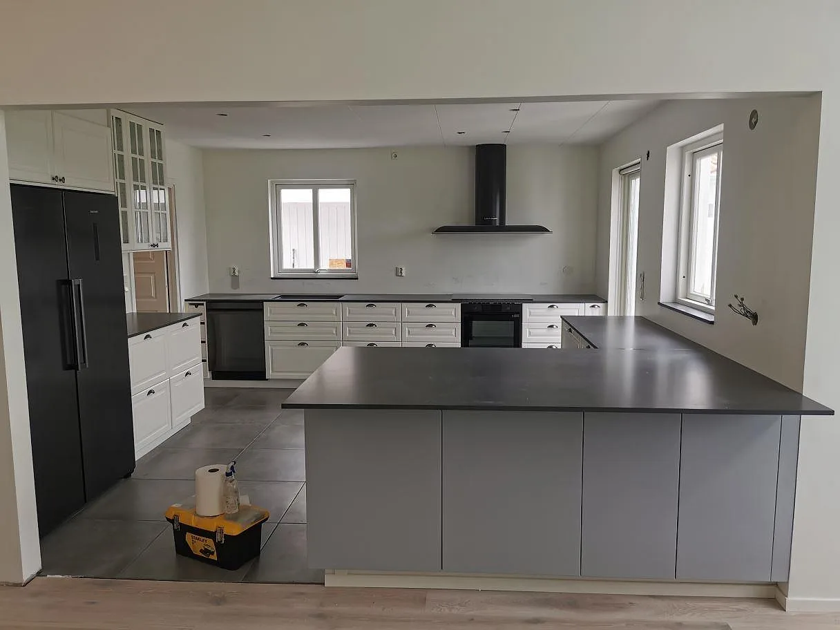 Køkkenbordplade i Silestone Marengo, mat, Svedala