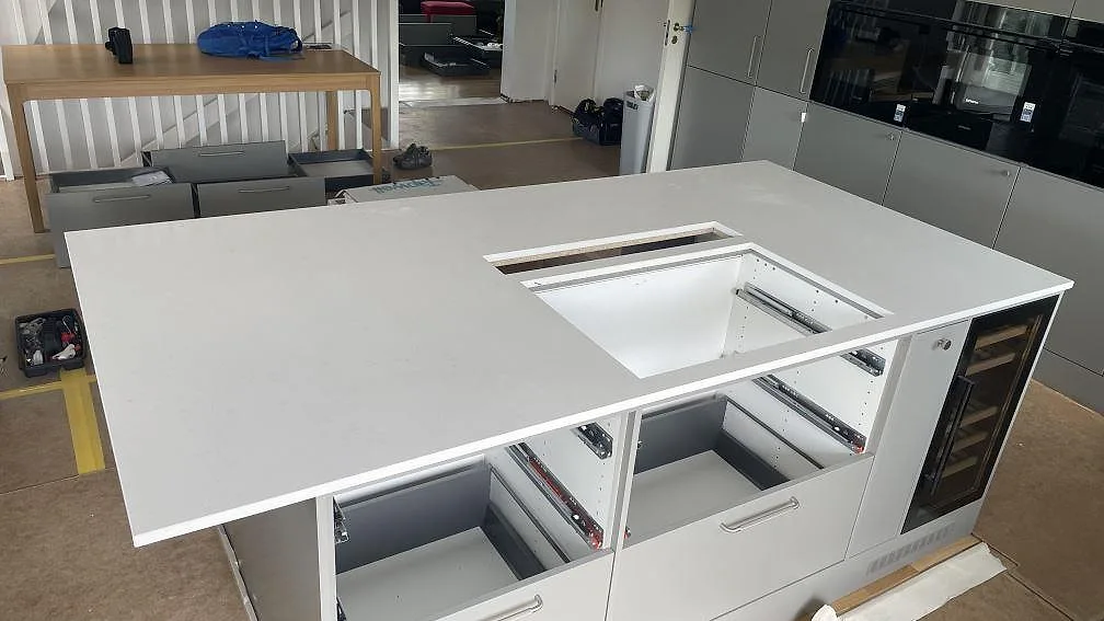 Køkkenbordplade i Silestone Miami Vena, Mölndal
