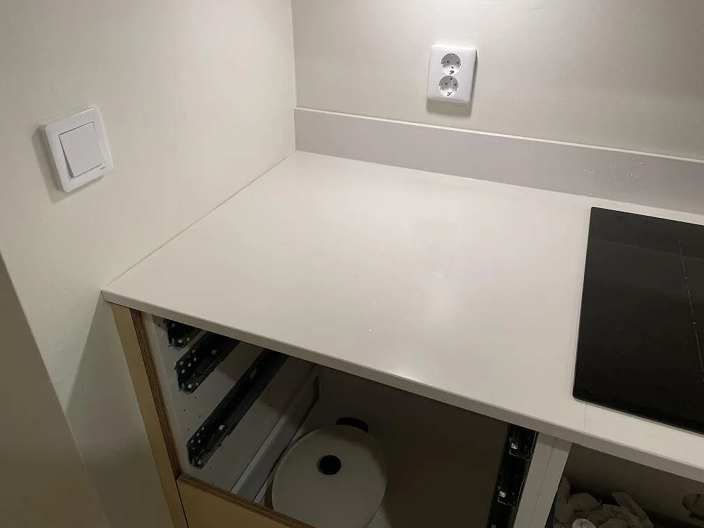 Køkkenbordplade i Silestone Miami White, Göteborg – billede 5