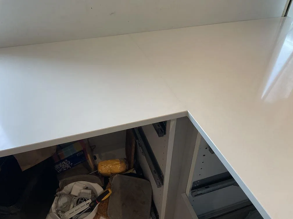 Køkkenbordplade i Silestone Miami White, Lyckeby – billede 8