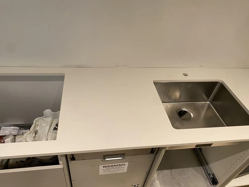 Køkkenbordplade i Silestone Miami White, Malmö – billede 2