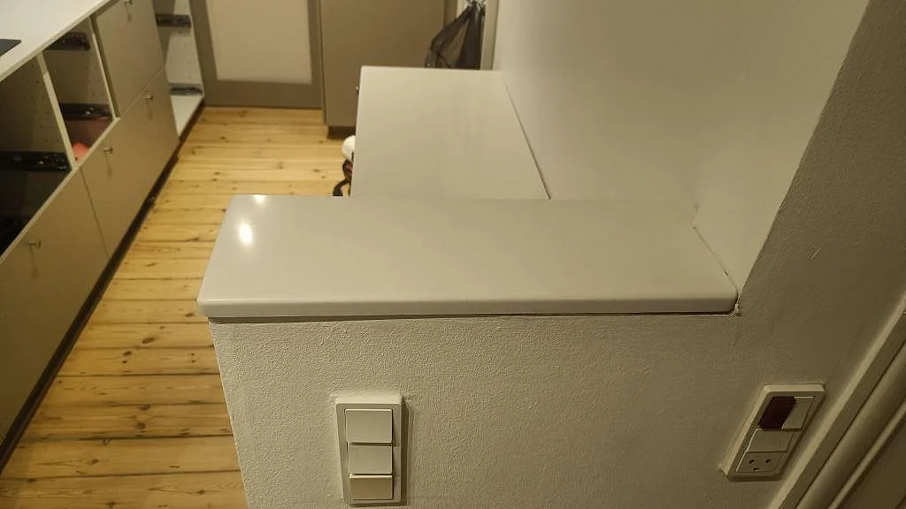 Køkkenbordplade i Silestone Miami White, Valby – billede 5