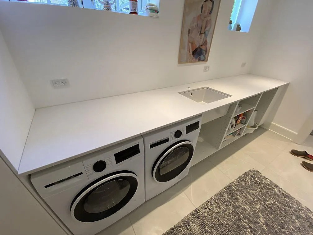 Bordplade i Silestone Miami White, Vanløse – billede 2