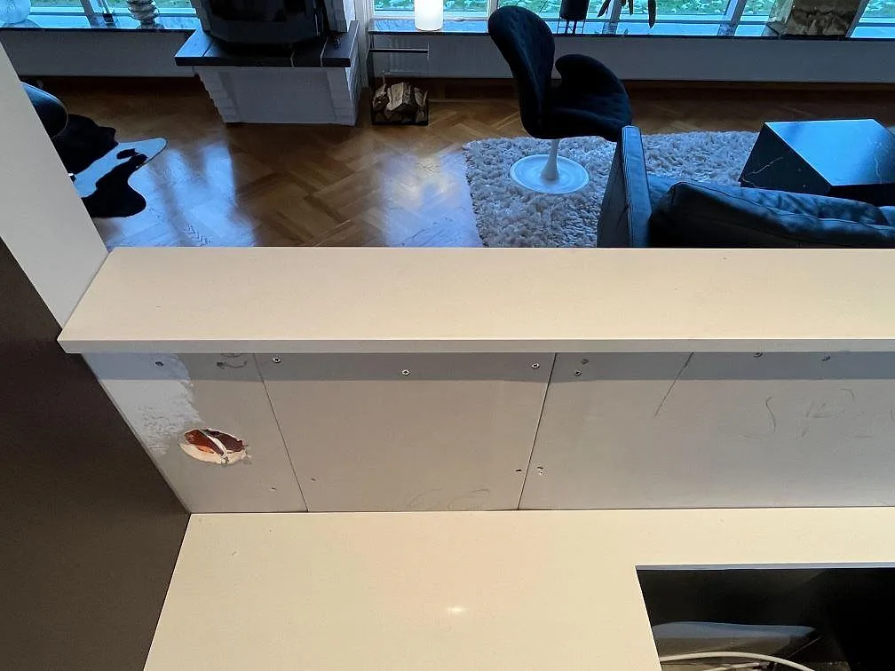 Køkkenbordplade i Silestone Miami White, Varberg – billede 2