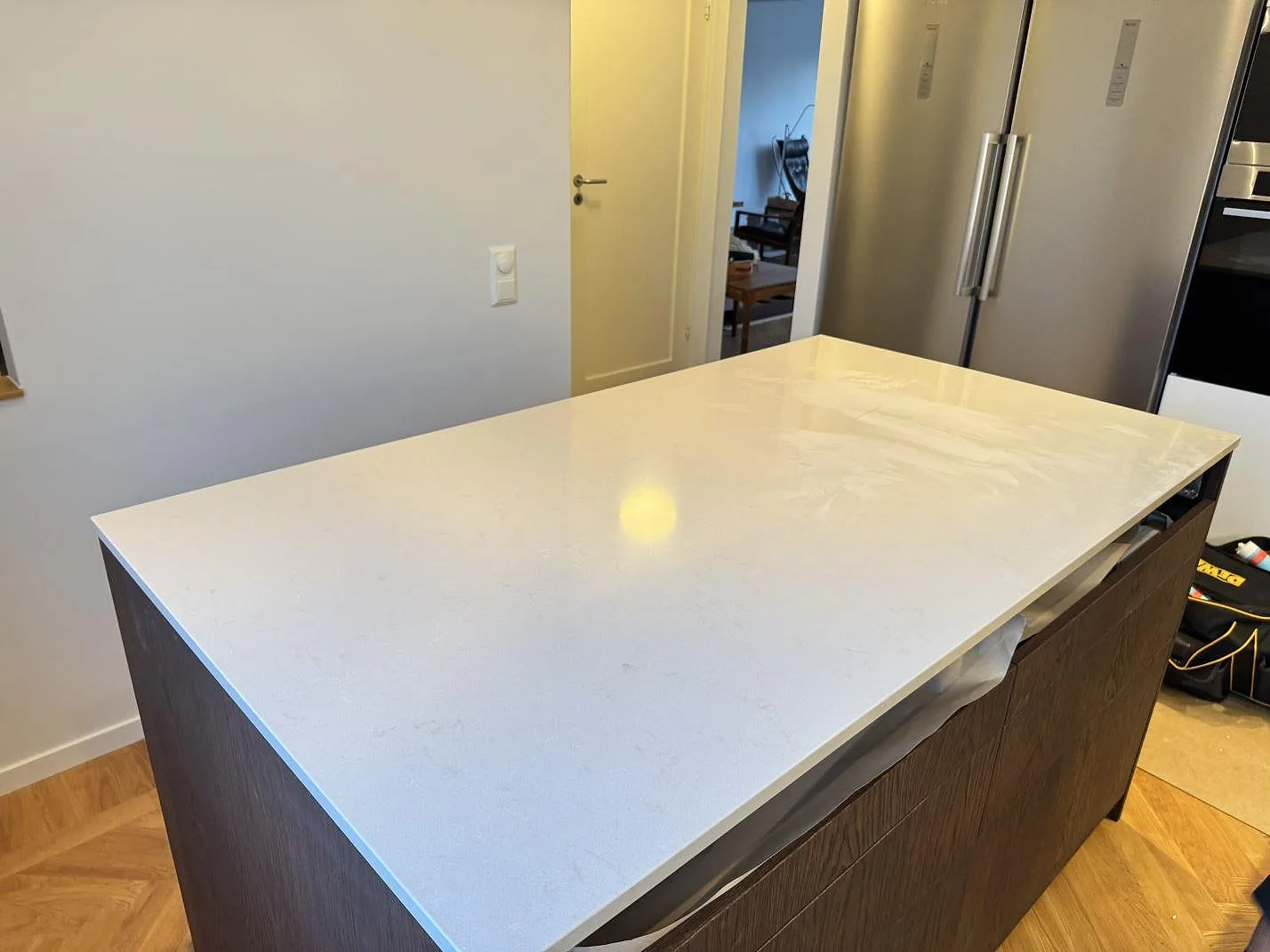 Køkkenbordplade i Silestone Motion Grey, Lomma – billede 2