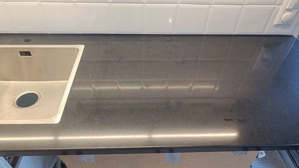 Køkkenbordplade i Silestone Negro Tebas, Åmål – billede 8