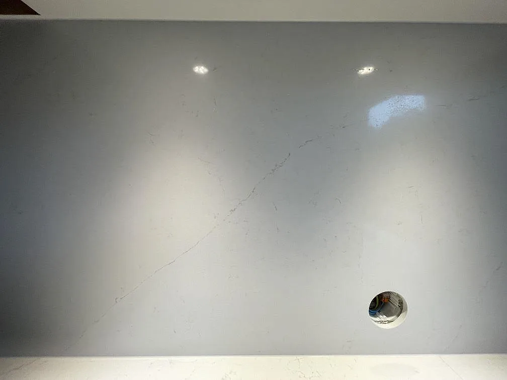 Køkkenbordplade i Silestone Persian White, Falun – billede 3