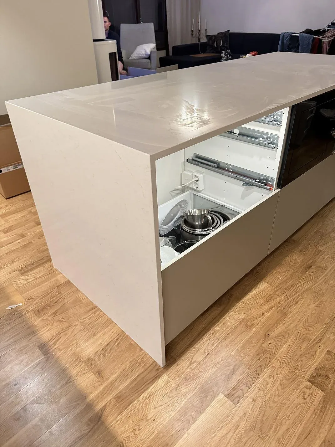 Køkkenbordplade i Silestone Persian White, Kävlinge – billede 8