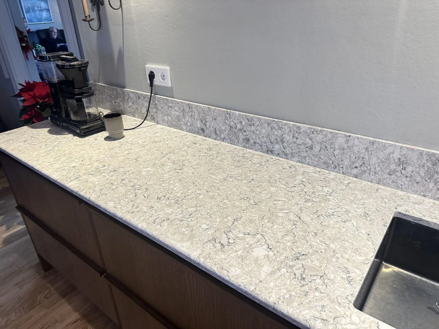 Køkkenbordplade i Silestone Pietra, Hällingsjö – billede 2