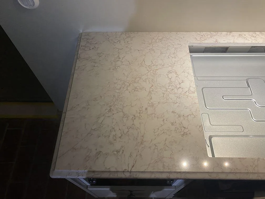 Køkkenbordplade i Silestone Riviere Rose, Trelleborg – billede 2