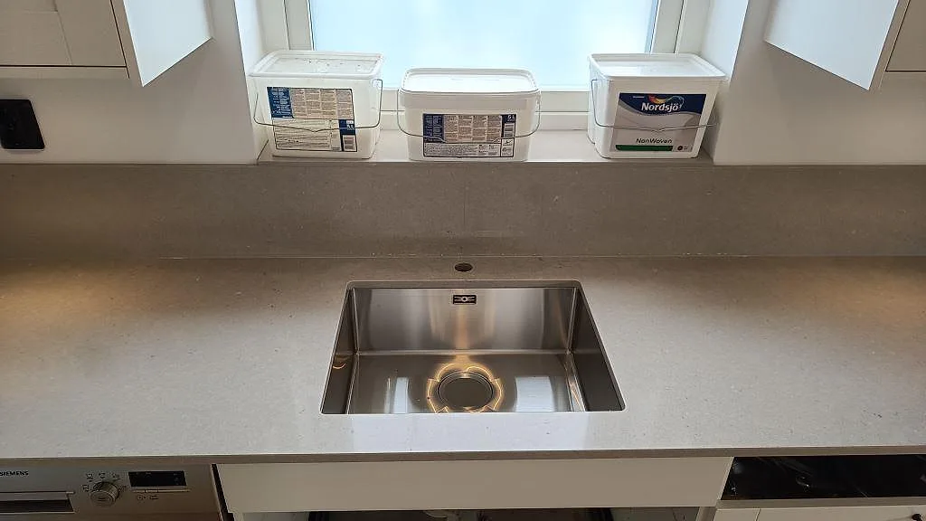 Køkkenbordplade i Silestone Royal Reef, Barsebäck – billede 2