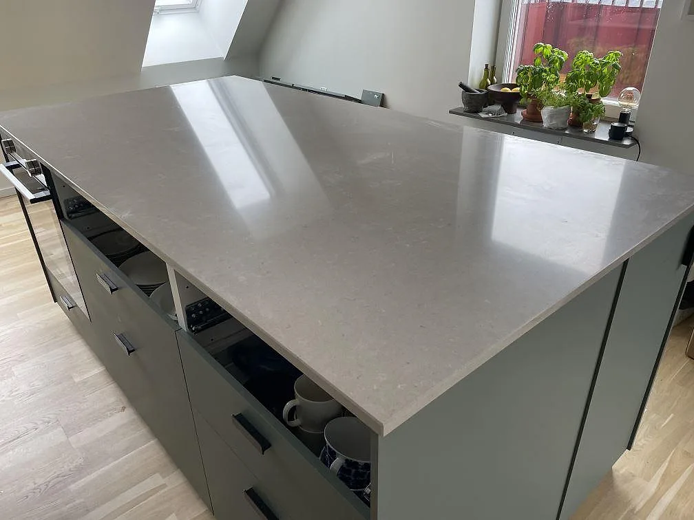 Køkkenbordplade i Silestone Royal Reef, Malmö