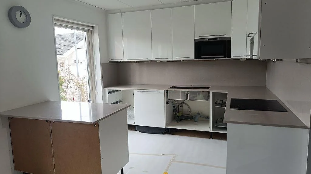 Køkkenbordplade i Silestone Royal Reef, Malmö