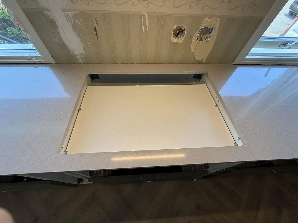 Køkkenbordplade i Silestone Royal Reef, Skänninge – billede 4