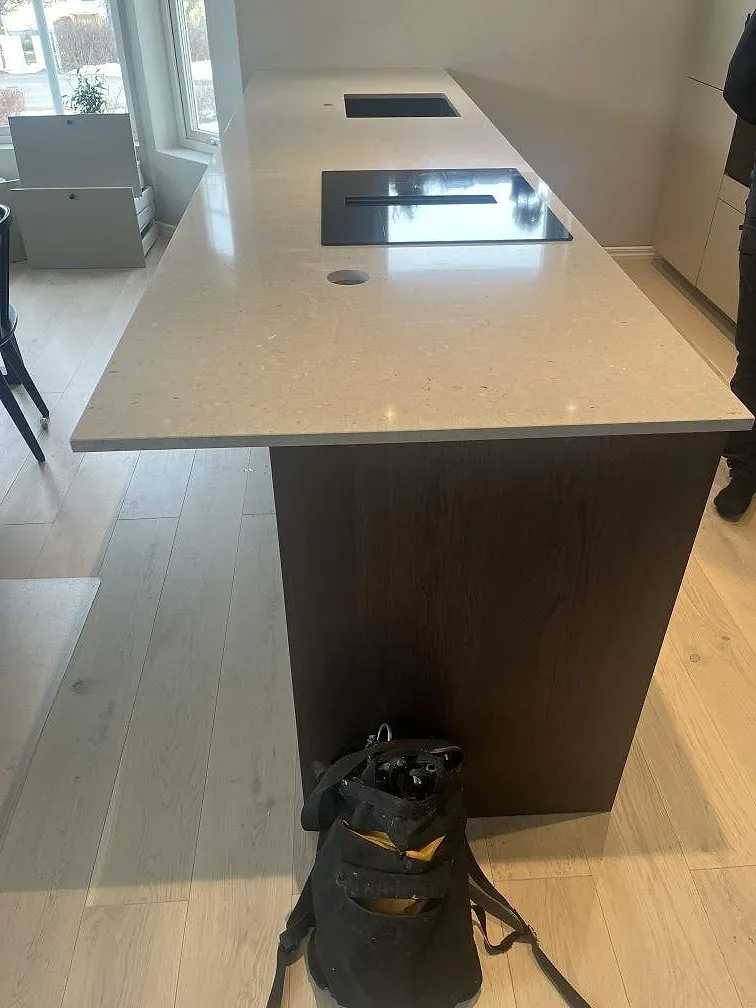 Køkkenbordplade i Silestone Royal Reef, Skärblacka