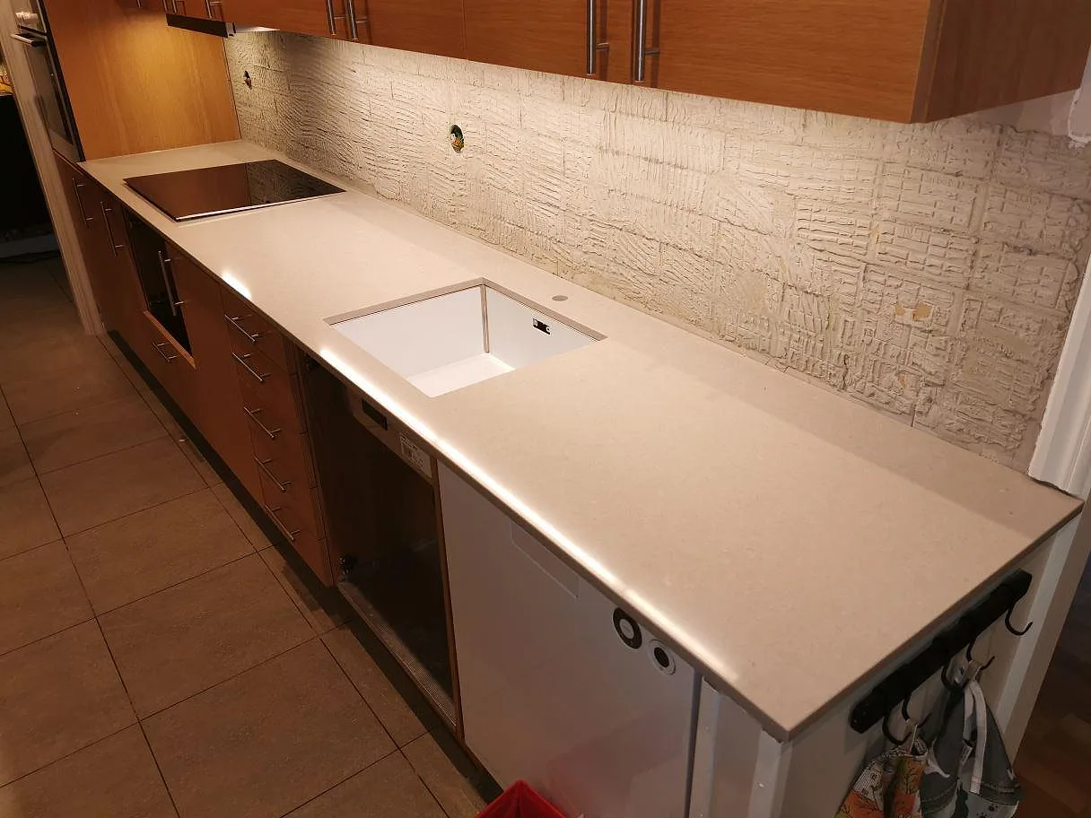 Køkkenbordplade i Silestone Royal Reef, Uddevalla