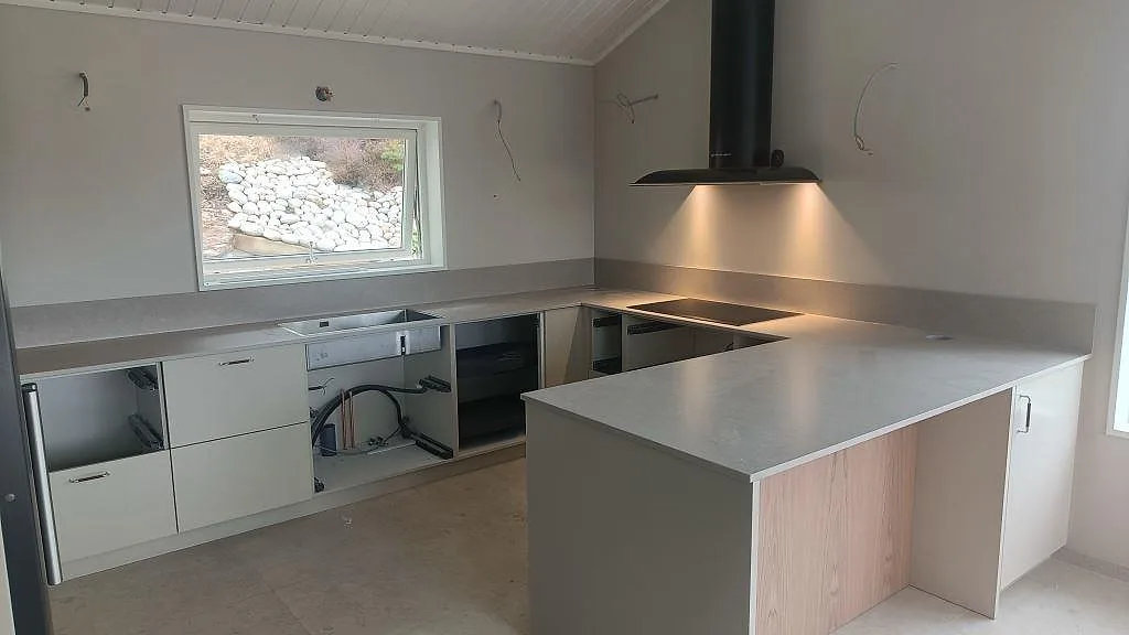 Køkkenbordplade i Silestone Royal Reef, Uddevalla