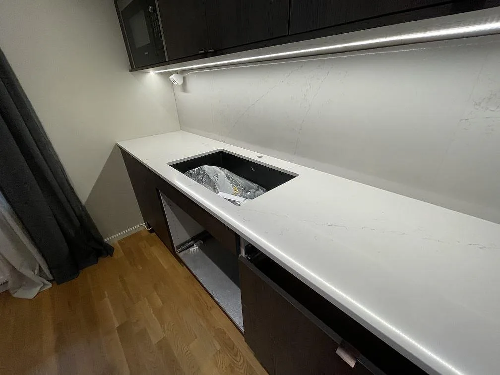 Køkkenbordplade i Silestone Siberian frost, Bromma – billede 3