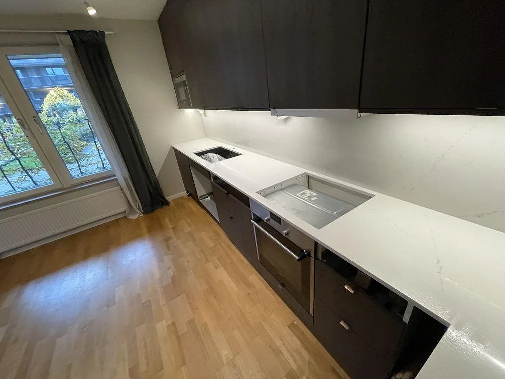 Køkkenbordplade i Silestone Siberian frost, Bromma – billede 2