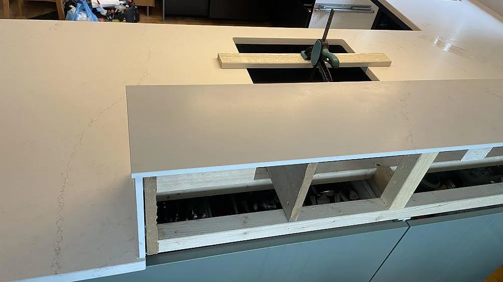 Køkkenbordplade i Silestone Siberian frost, Jönköping – billede 4