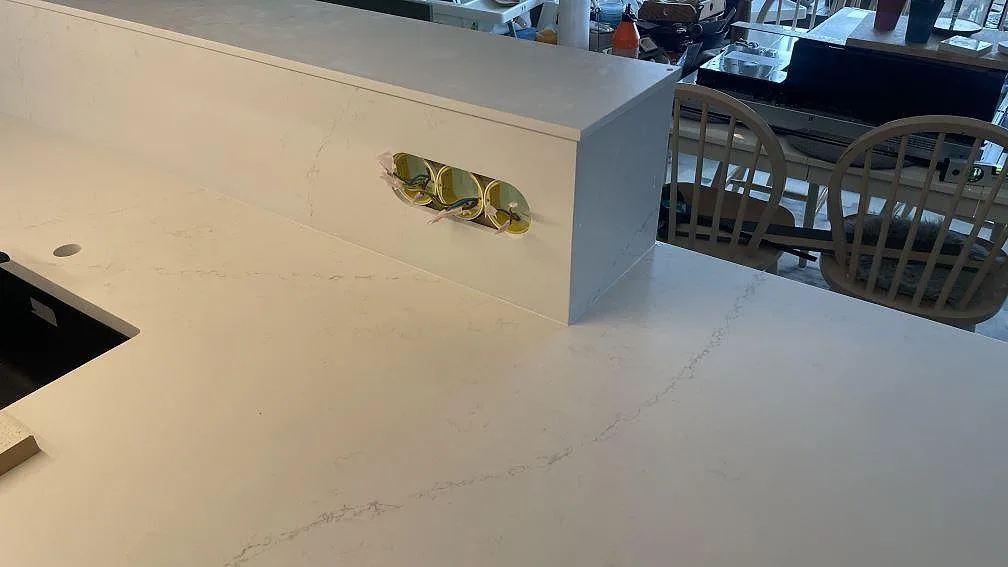 Køkkenbordplade i Silestone Siberian frost, Jönköping – billede 8