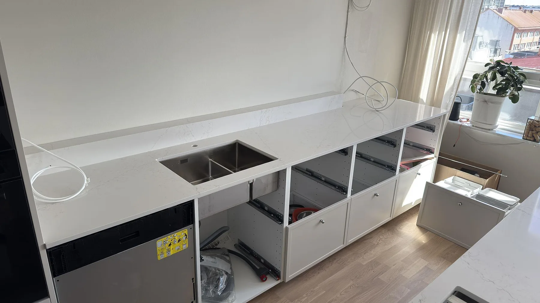Køkkenbordplade i Silestone Siberian frost, Karlstad – billede 2