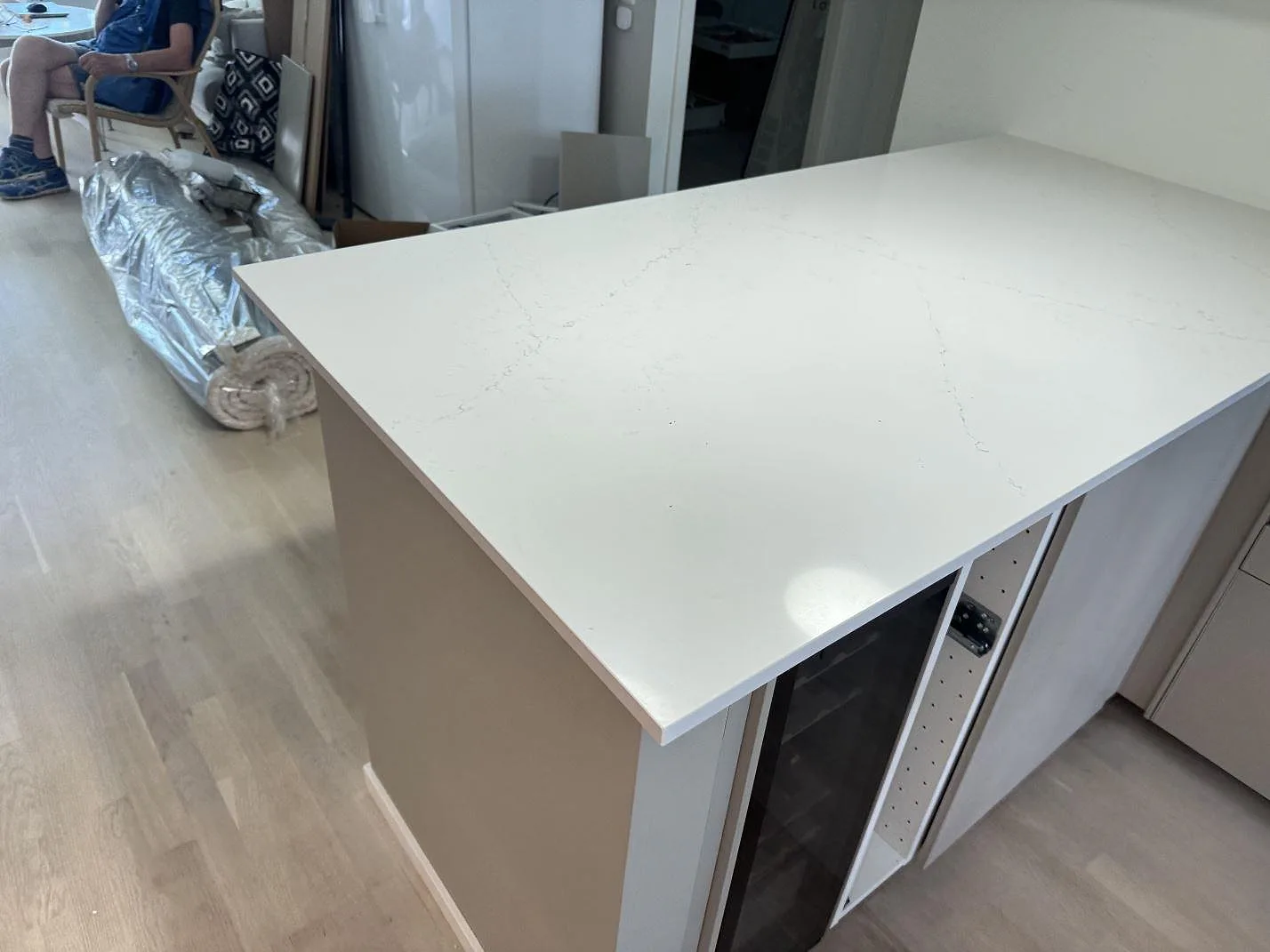 Køkkenbordplade i Silestone Siberian frost, Limhamn – billede 2