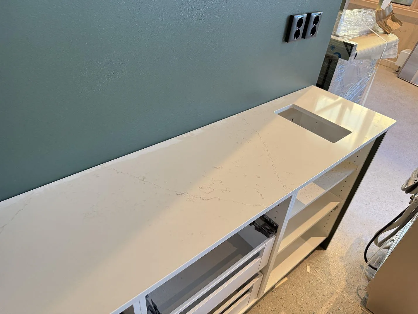 Køkkenbordplade i Silestone Siberian frost, Malmö – billede 3