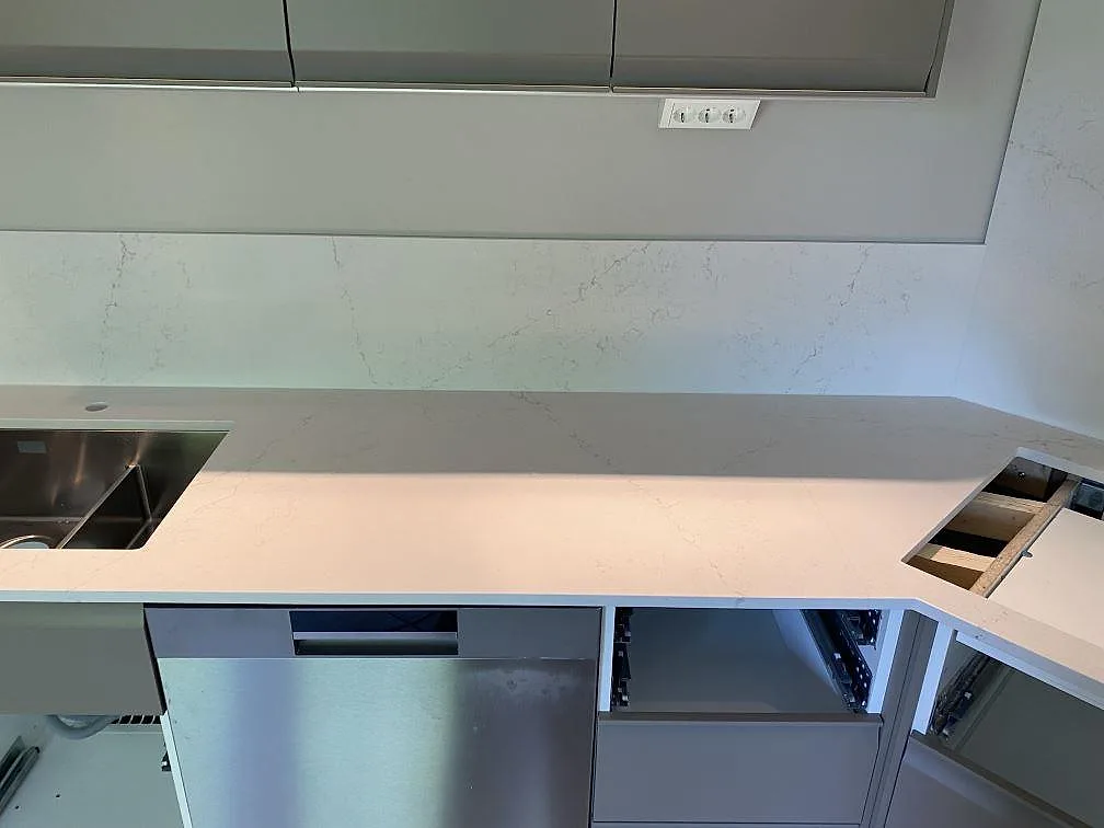 Køkkenbordplade i Silestone Siberian frost, Veberöd – billede 6