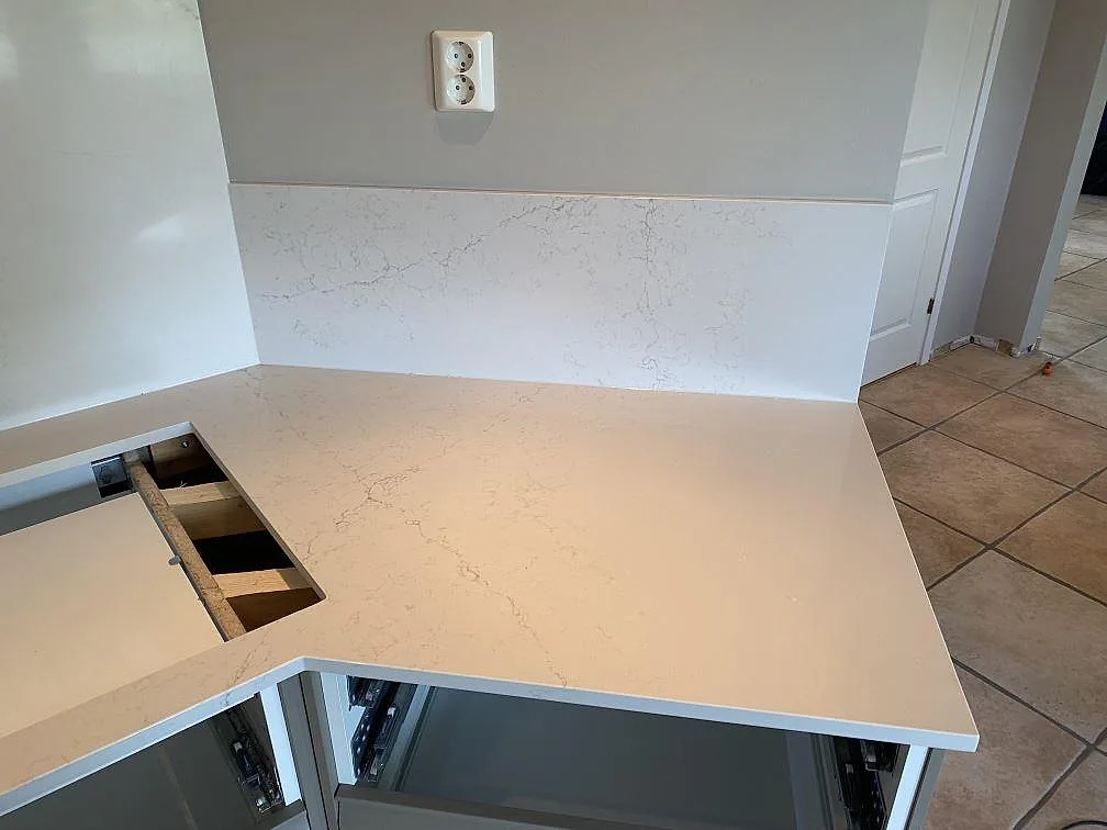 Køkkenbordplade i Silestone Siberian frost, Veberöd – billede 8