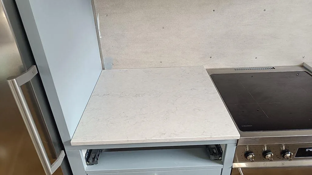 Køkkenbordplade i Silestone Snowy Ibiza, Båstad – billede 5