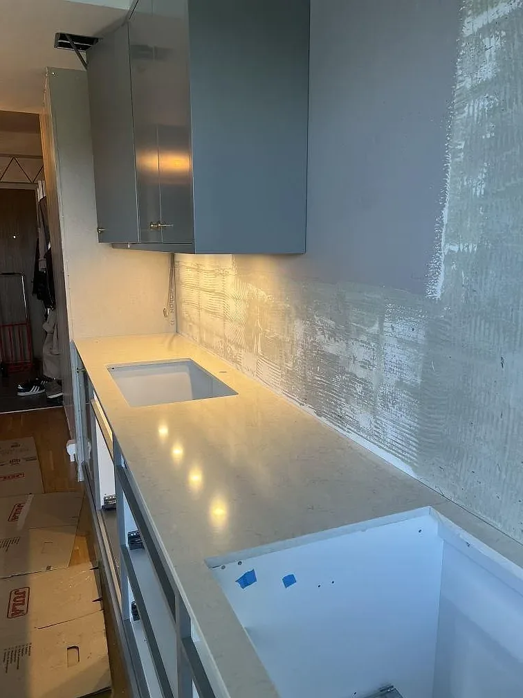 Køkkenbordplade i Silestone Snowy Ibiza, Borås – billede 2
