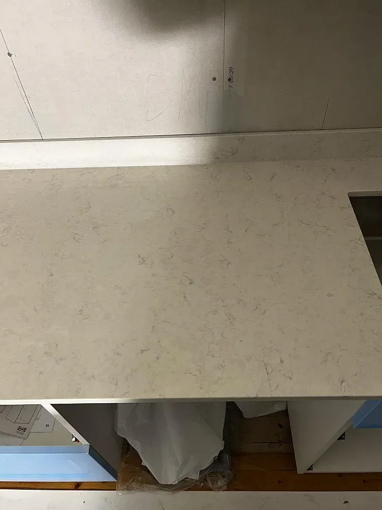 Køkkenbordplade i Silestone Snowy Ibiza, Borrby – billede 6