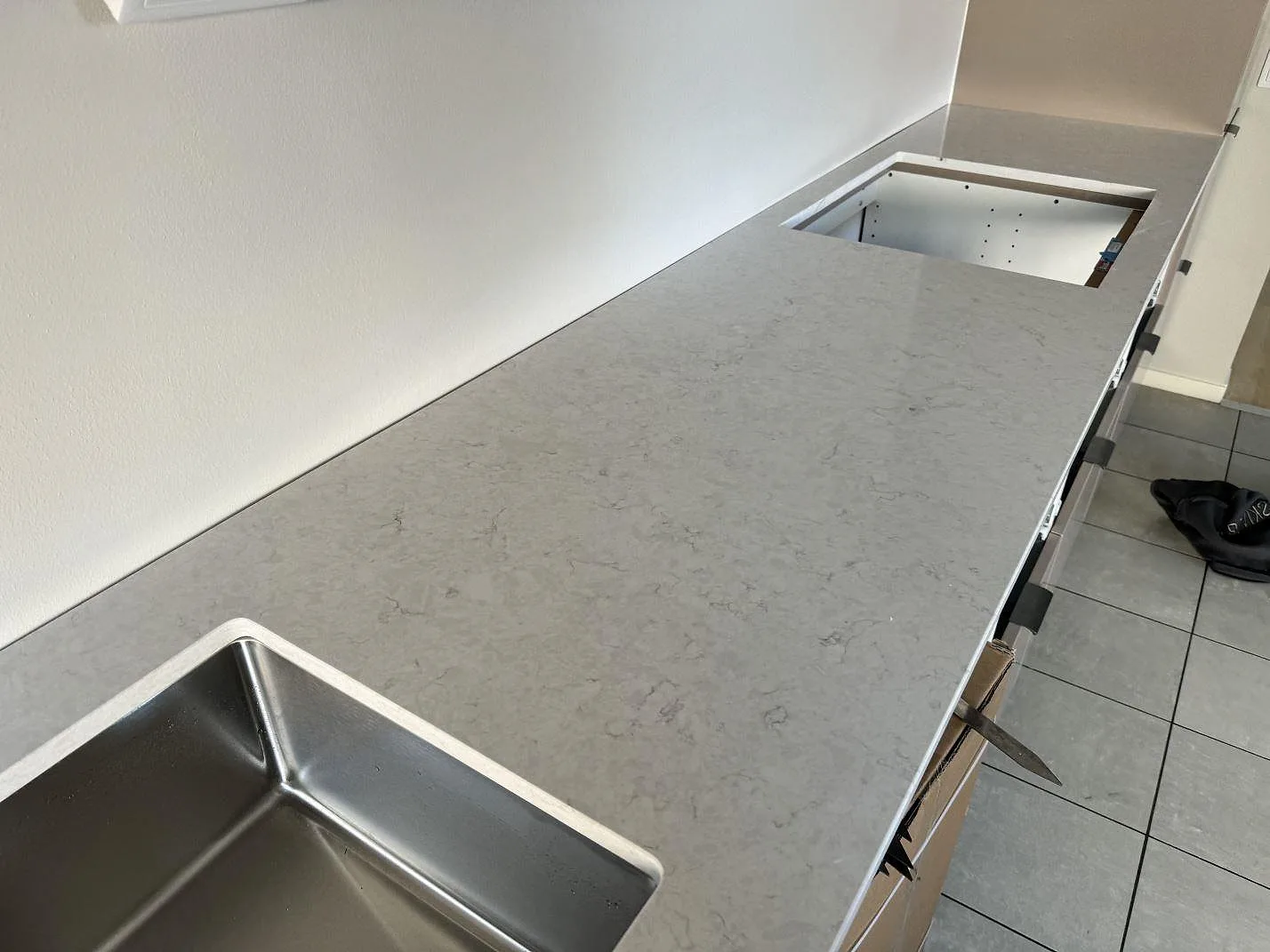 Køkkenbordplade i Silestone Snowy Ibiza, Bunkeflostrand – billede 4