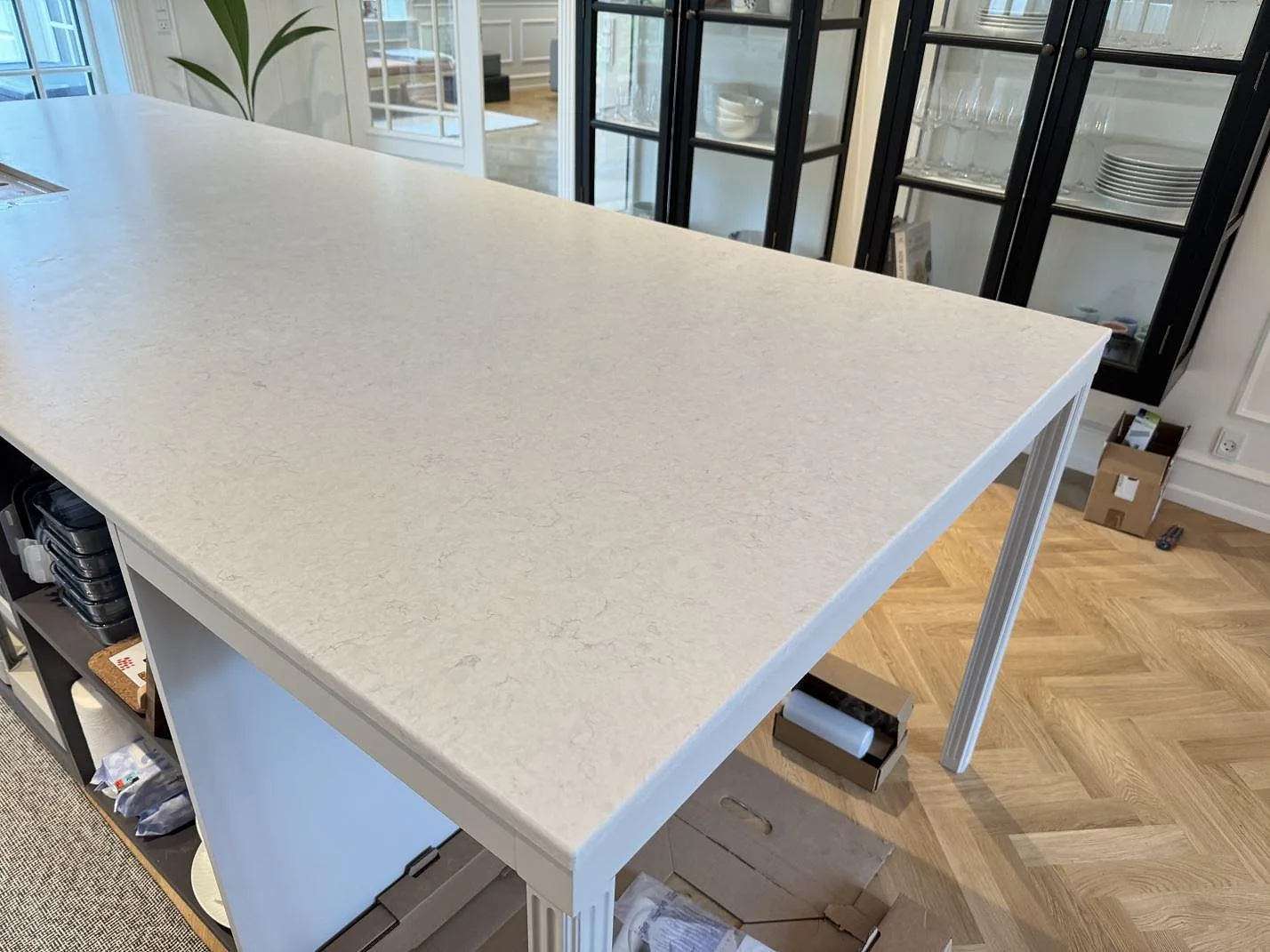 Køkkenbordplade i Silestone Snowy Ibiza, Charlottenlund – billede 2