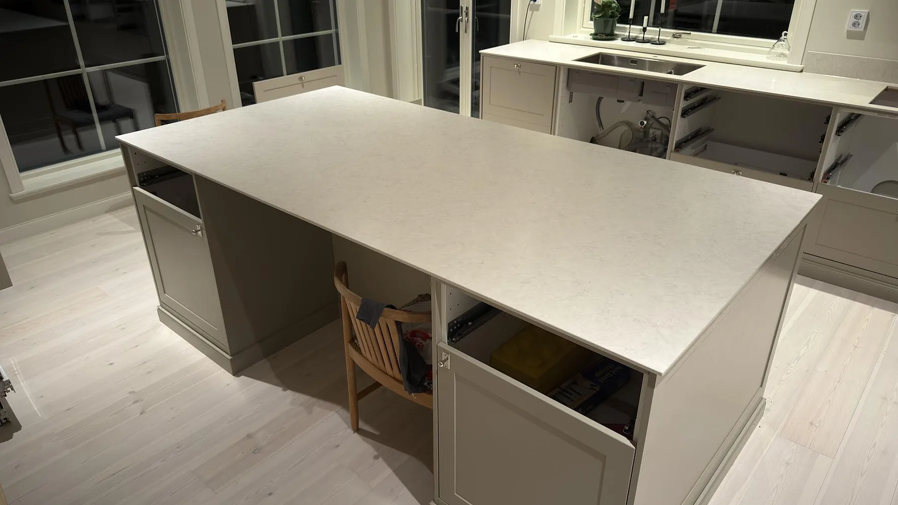 Køkkenbordplade i Silestone Snowy Ibiza, Dala Floda – billede 4