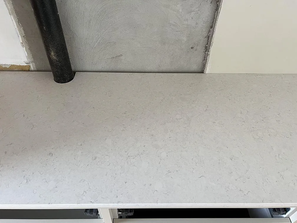 Køkkenbordplade i Silestone Snowy Ibiza, Dalby – billede 6