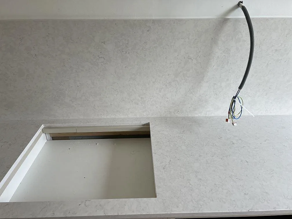Køkkenbordplade i Silestone Snowy Ibiza, Dalby – billede 4