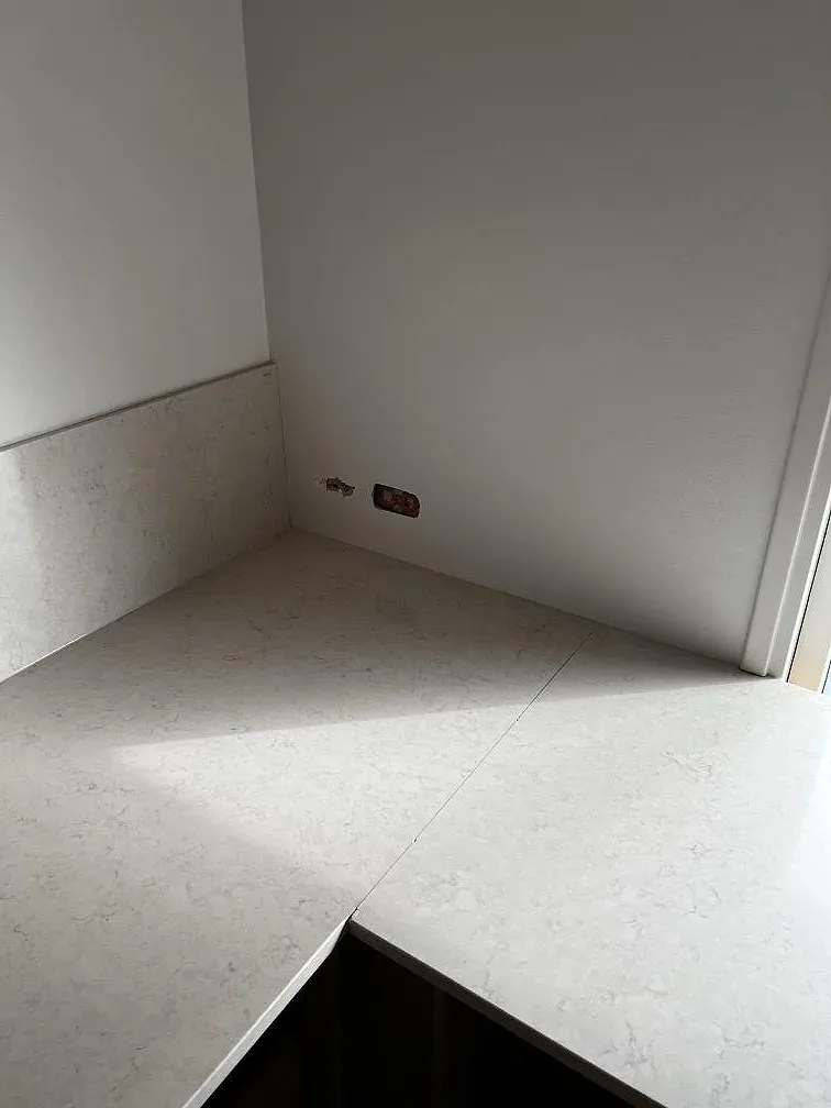 Køkkenbordplade i Silestone Snowy Ibiza, Dyssegård – billede 6