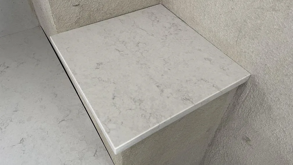 Køkkenbordplade i Silestone Snowy Ibiza, Glumslöv – billede 5