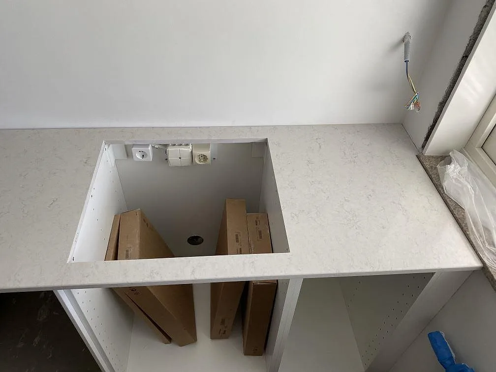 Køkkenbordplade i Silestone Snowy Ibiza, Göteborg – billede 5