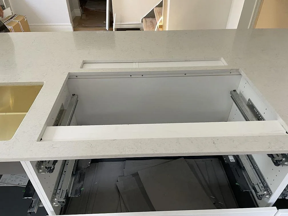 Køkkenbordplade i Silestone Snowy Ibiza, Göteborg – billede 5