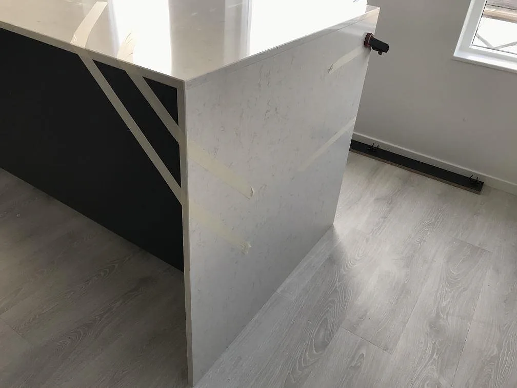 Køkkenbordplade i Silestone Snowy Ibiza, Häljarp – billede 3