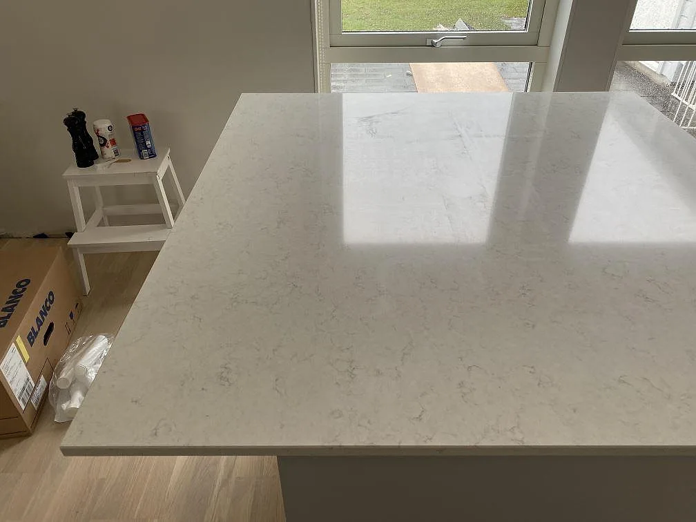 Køkkenbordplade i Silestone Snowy Ibiza, Halmstad – billede 4