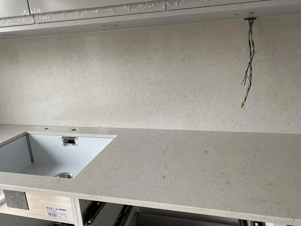 Køkkenbordplade i Silestone Snowy Ibiza, Halmstad – billede 6