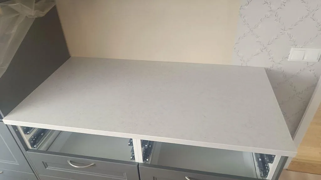 Køkkenbordplade i Silestone Snowy Ibiza, Harestad – billede 8