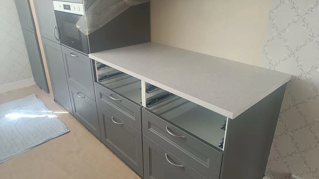 Køkkenbordplade i Silestone Snowy Ibiza, Harestad – billede 7