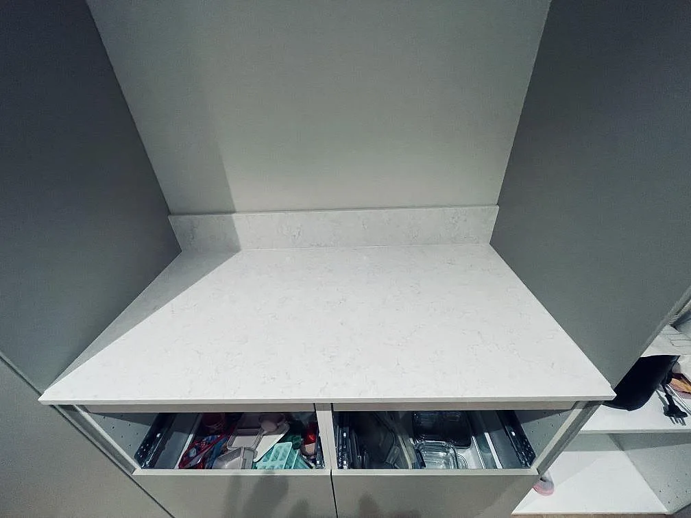Køkkenbordplade i Silestone Snowy Ibiza, Höllviken – billede 4