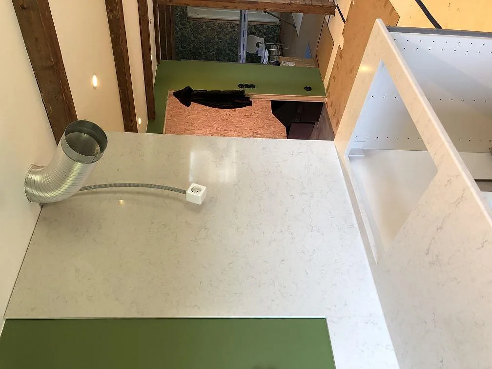 Køkkenbordplade i Silestone Snowy Ibiza, Hörby – billede 3