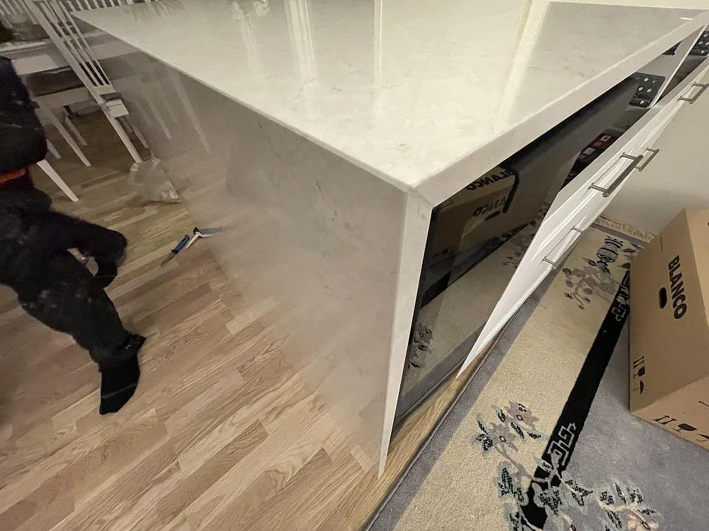 Køkkenbordplade i Silestone Snowy Ibiza, Järfälla – billede 4